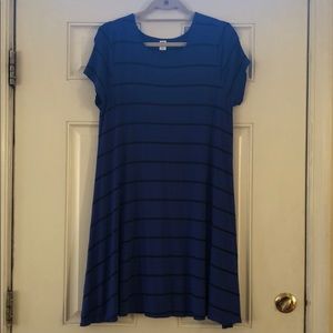 Gently used black and blue swing dress